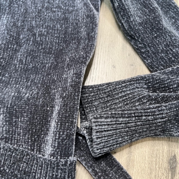 Natori Tranquility Chenille Short Robe in Gray - Picture 6 of 9